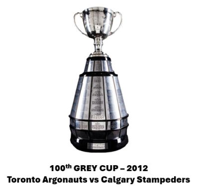 100th Grey Cup and Festival - Toronto Argonauts Calgary Stampeders