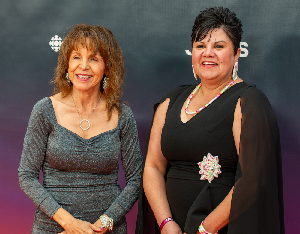 2025 JUNO Awards Orange Carpet - Chief Clair Sault and Chief Sherri-Lyn Hill