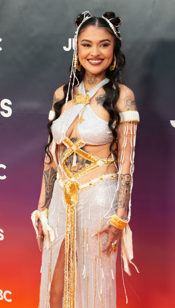 2025 JUNO Awards Orange Carpet - Tia Wood