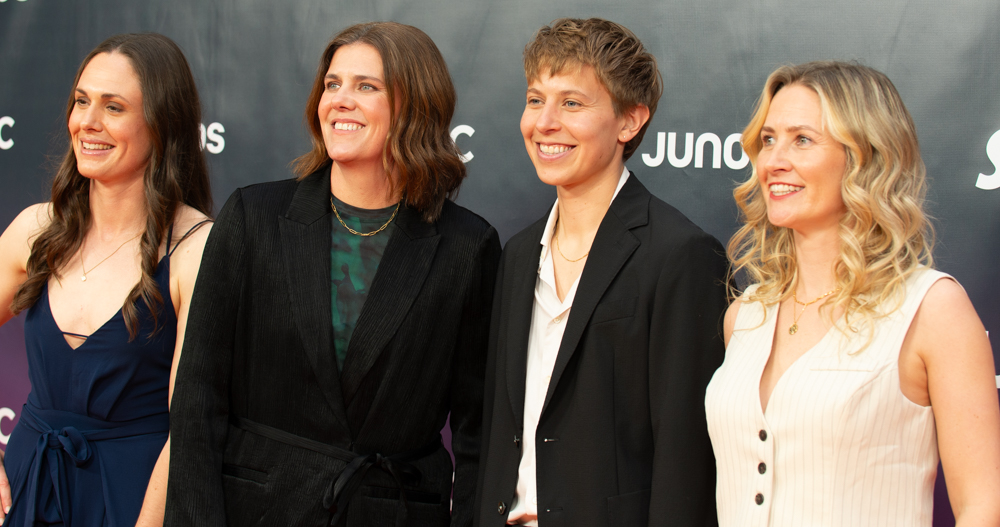 2025 JUNO Awards Orange Carpet - Shannon Woeller, Christine Sinclair, Quinn, Sinead King