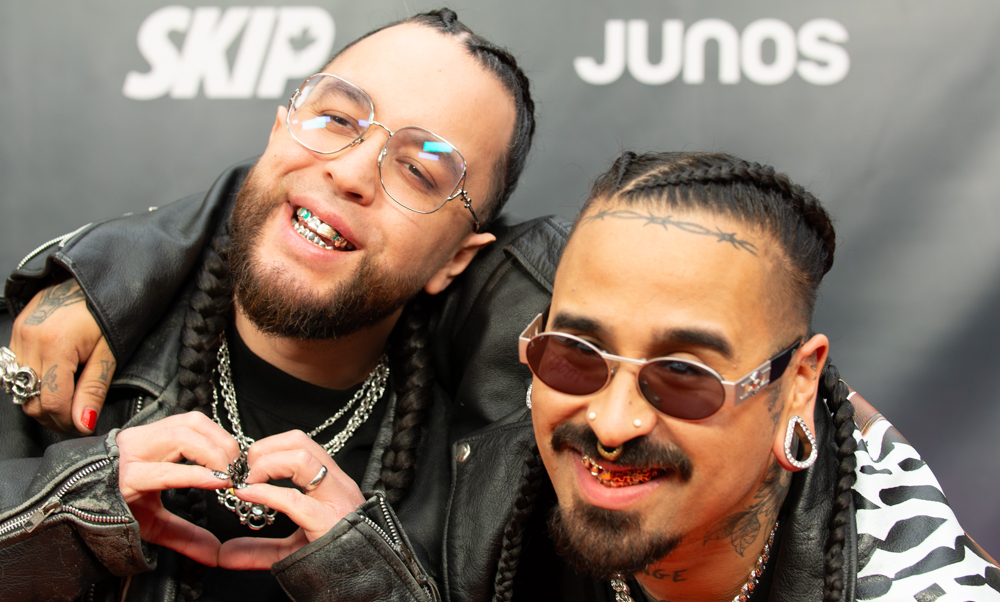 2025 JUNO Awards Orange Carpet - Snotty Nose Rez Kids