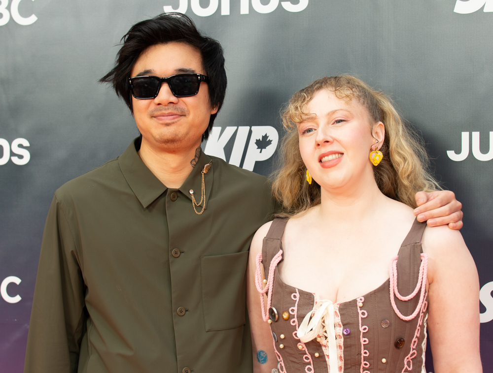 2025 JUNO Awards Orange Carpet - Aaron Paris and Loony