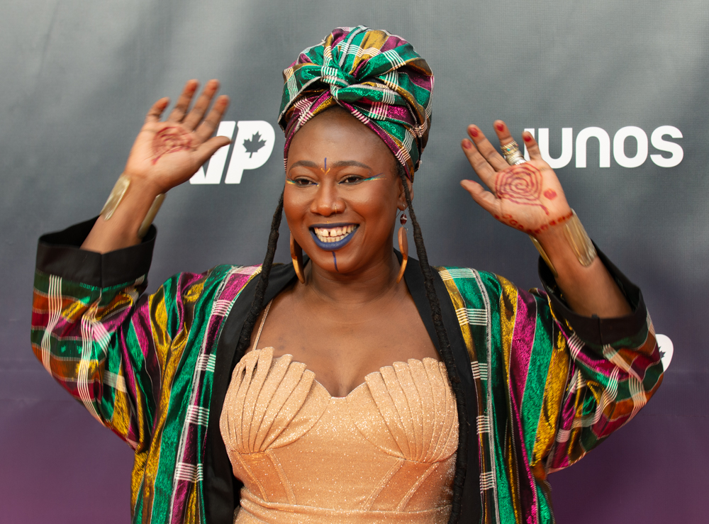2025 JUNO Awards Orange Carpet - Djely Tapa