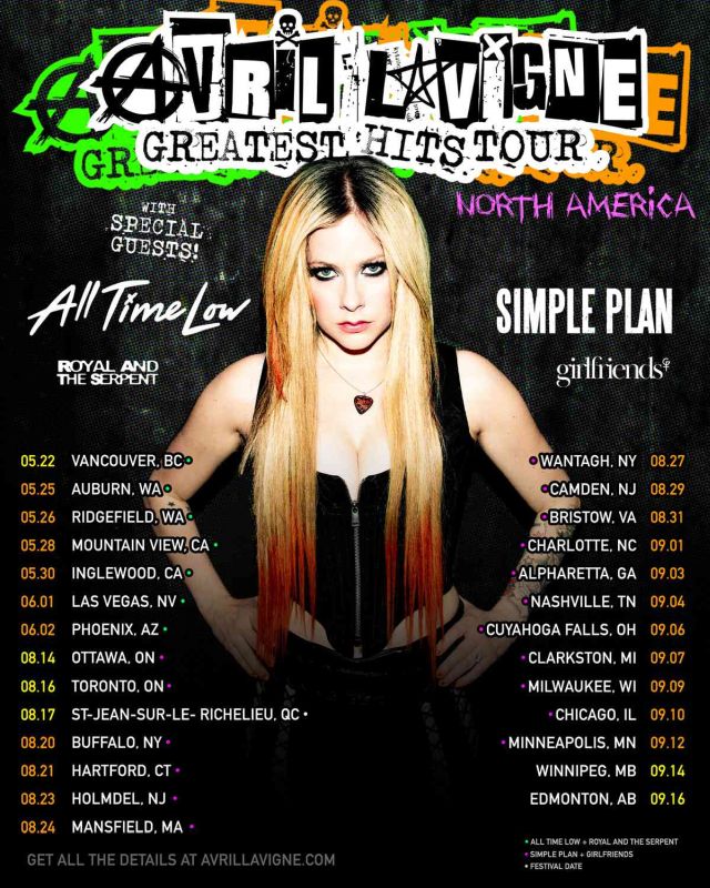 Avril Lavigne - Greatest Hits Tour - Simple Plan - Lowest of the Low