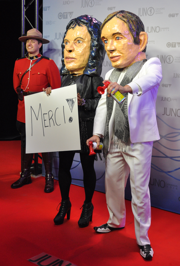 2014 Juno Awards - Red Carpet Arcade Fire Bobbleheads