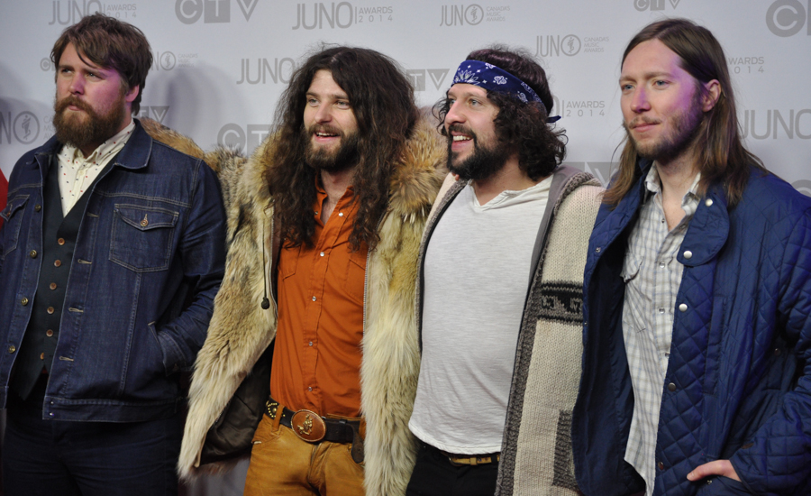 2014 Juno Awards - Red Carpet The Sheepdogs - WINNER Video of the Year