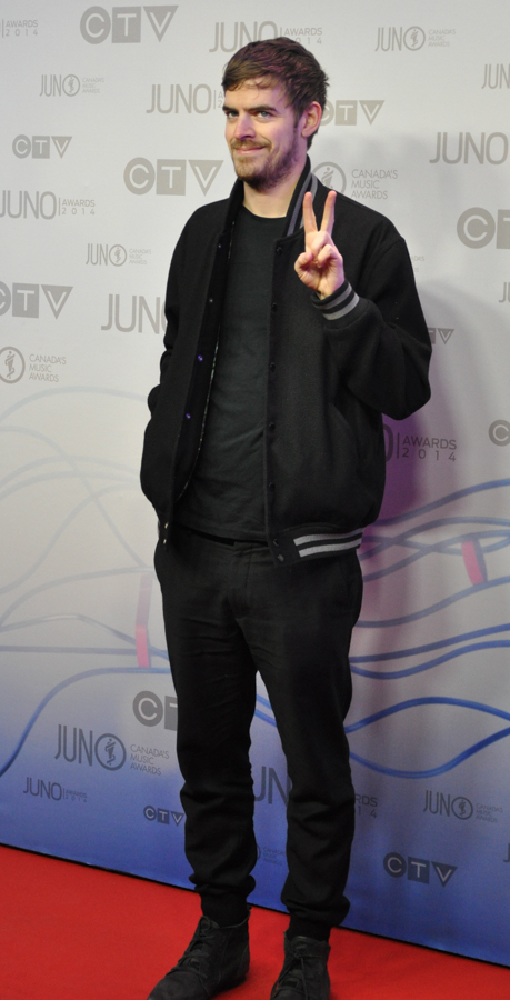 2014 Juno Awards - Red Carpet Ryan Hemsworth - WINNER Electronic Album of the Year