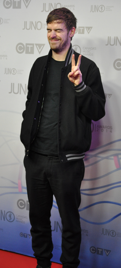 2014 Juno Awards - Red Carpet Ryan Hemsworth - WINNER Electronic Album of the Year
