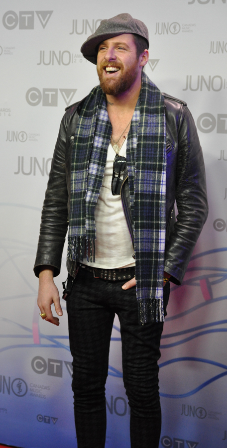 2014 Juno Awards - Red Carpet Matt Mays - WINNER Rock Album of the Year