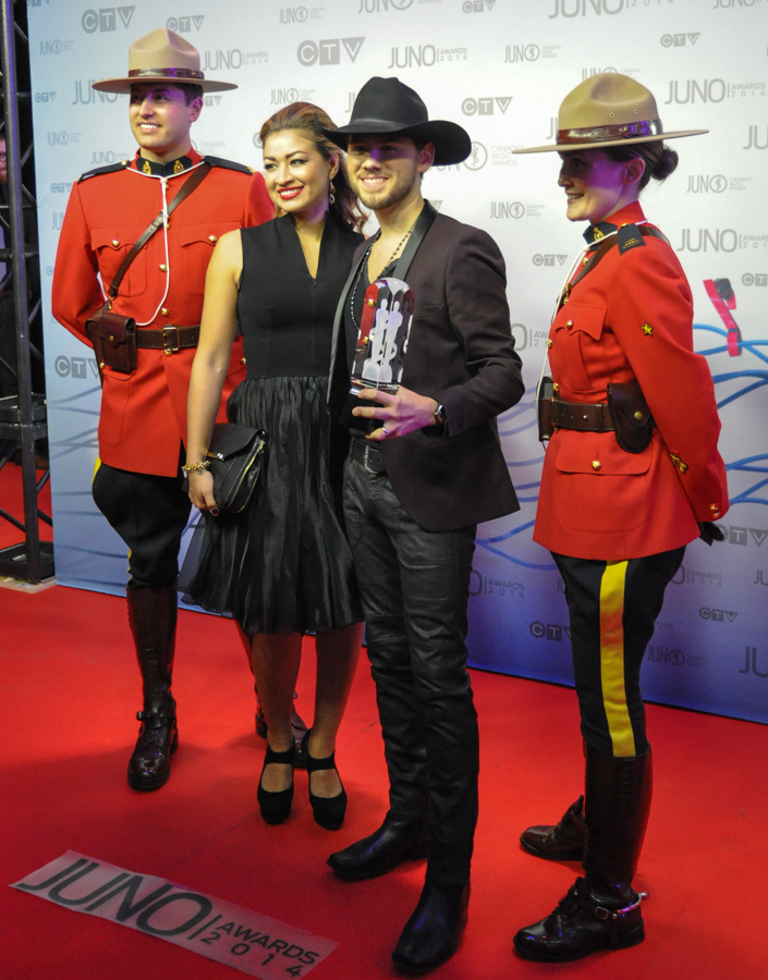 2014 Juno Awards - Red Carpet Brett Kissel - WINNER Breakthrough Artist of the Year