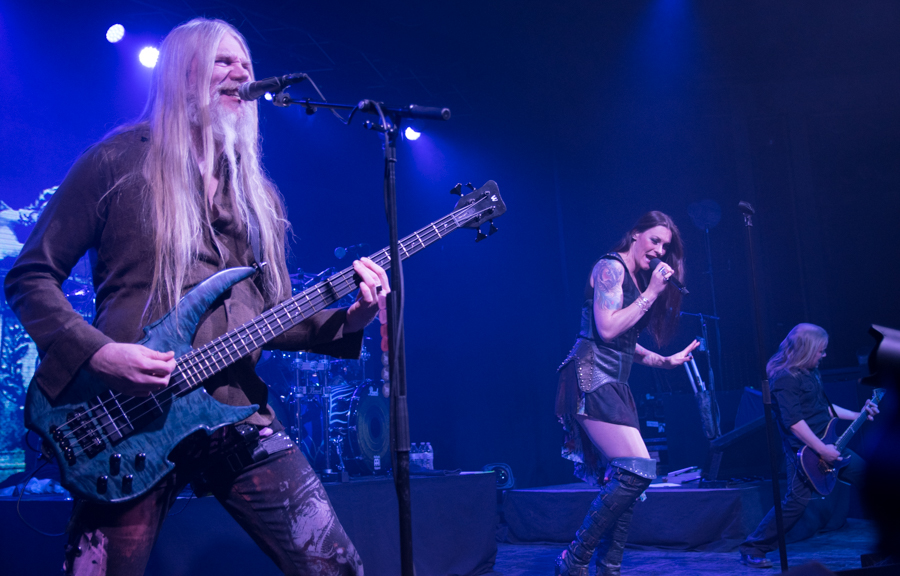 Marco Hietala, Floor Jansen, Emppu Vuorinen - Nightwish - Decades Tour - Rapids Theater, Niagara Falls, NY - 23-Mar-2018