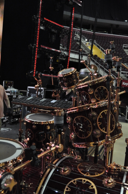 RUSH Time Machine Tour - Neil's Drum Kit Ride Cymbal Stand Close Up