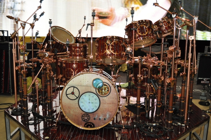 RUSH Time Machine Tour - Neil's Drum Kit front from left