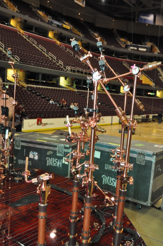 RUSH Time Machine Tour - Neil's Drum Kit Right Side Stands