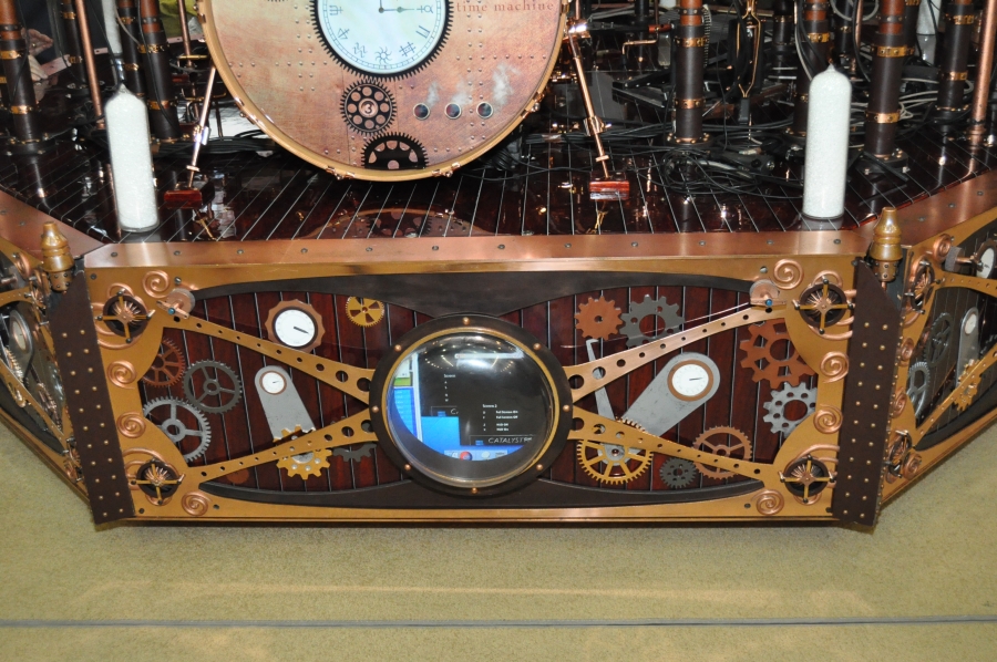 RUSH Time Machine Tour - Neil's Drum Kit front from left