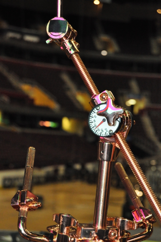 RUSH Time Machine Tour - Neil's Drum Kit Ride Cymbal Stand Close Up