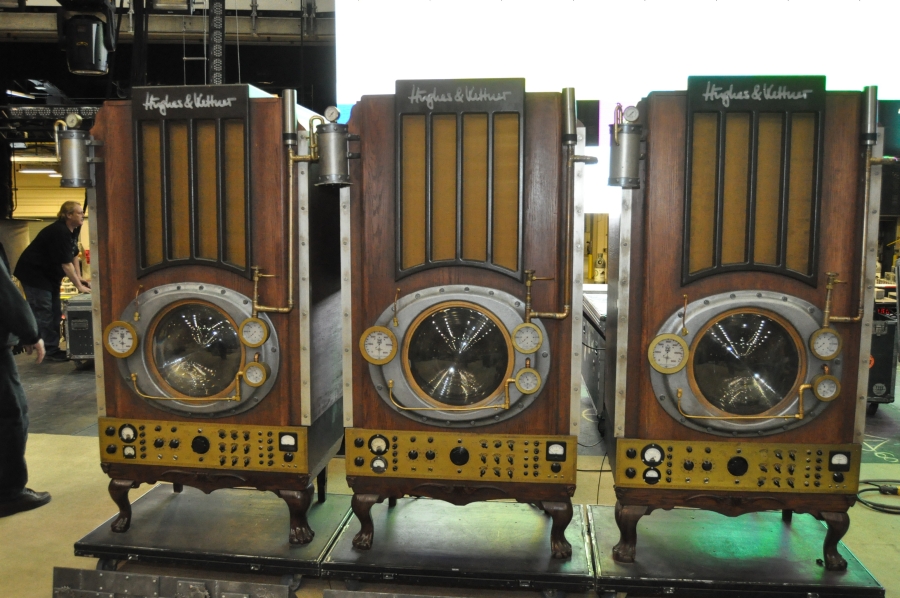 RUSH Time Machine Tour - Alex's Backline Setup on the stage