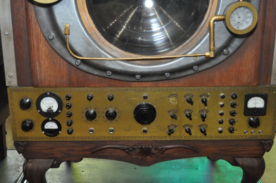 RUSH Time Machine Tour - Closeup of some of the steampunk effects on the cabinets