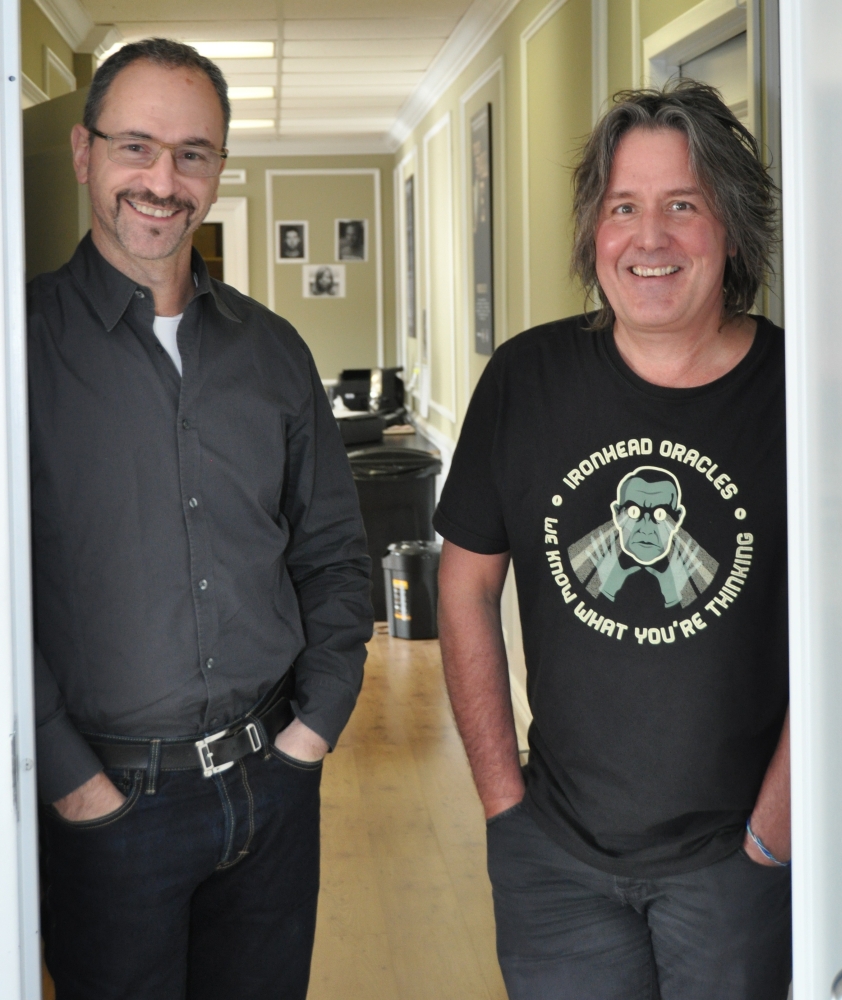 Allan Weinrib and Dale Heslip at Fadoo Productions, Toronto, Ontario, Canada