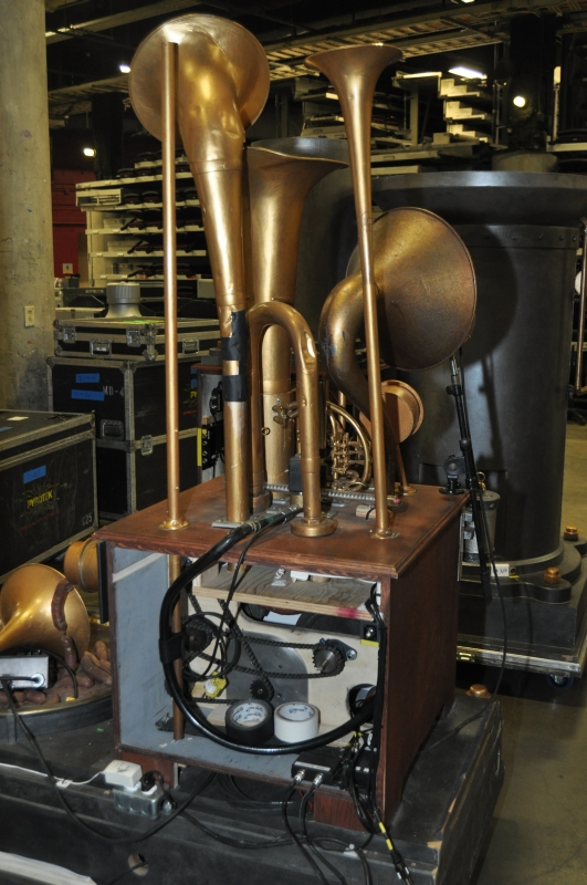 RUSH Time Machine Tour - Parts of Alex and Geddy's Backline waiting back stage