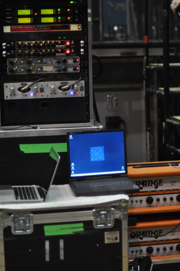 RUSH Time Machine Tour - Geddy Lee - Rack of Gear and Orange Amps