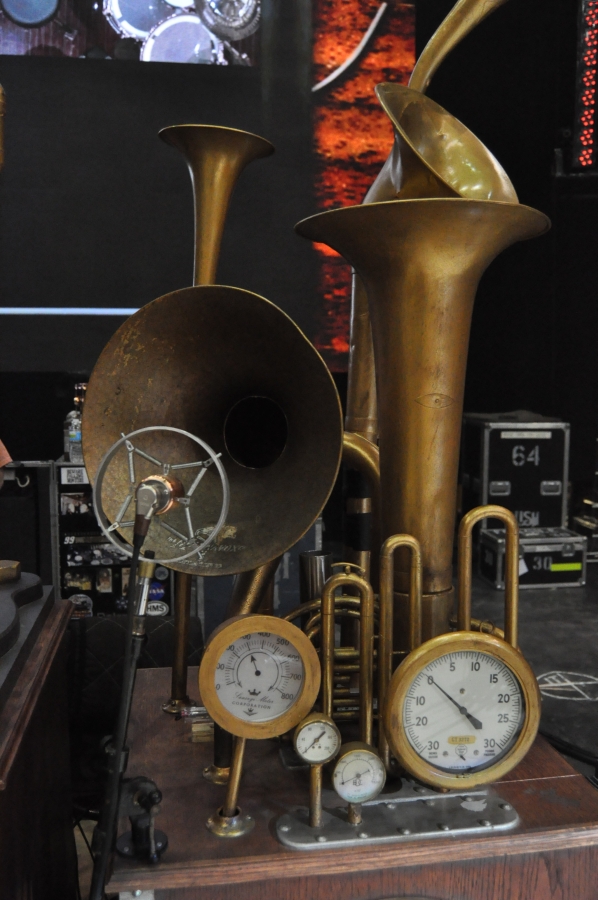 RUSH Time Machine Tour - Parts of Alex and Geddy's Backline waiting back stage