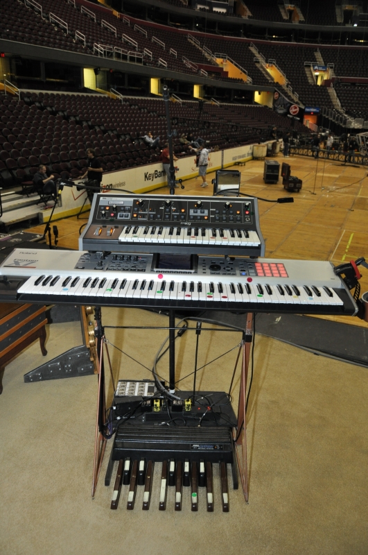 RUSH Time Machine Tour - Parts of Alex and Geddy's Backline waiting back stage