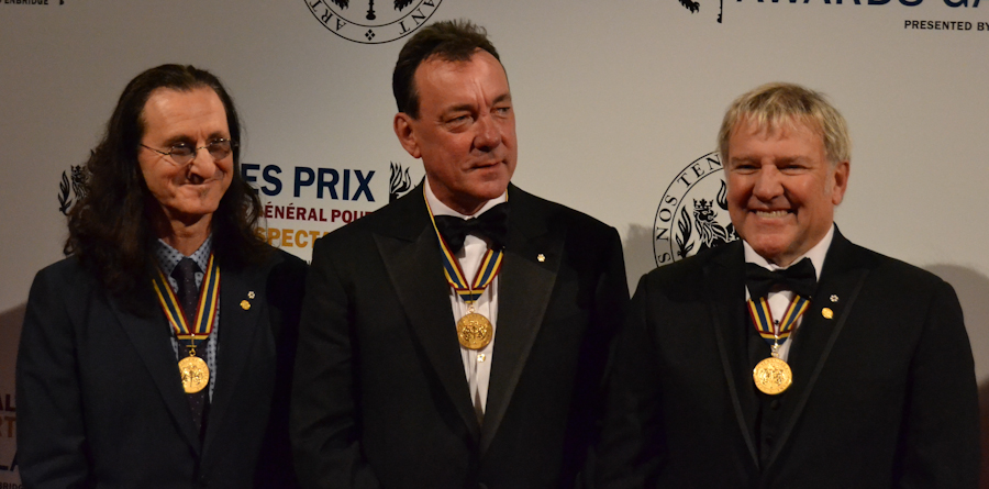 2012 Governor General Performing Arts Awards National Arts Centre - RUSH Geddy Lee, Neil Peart, Alex Lifeson