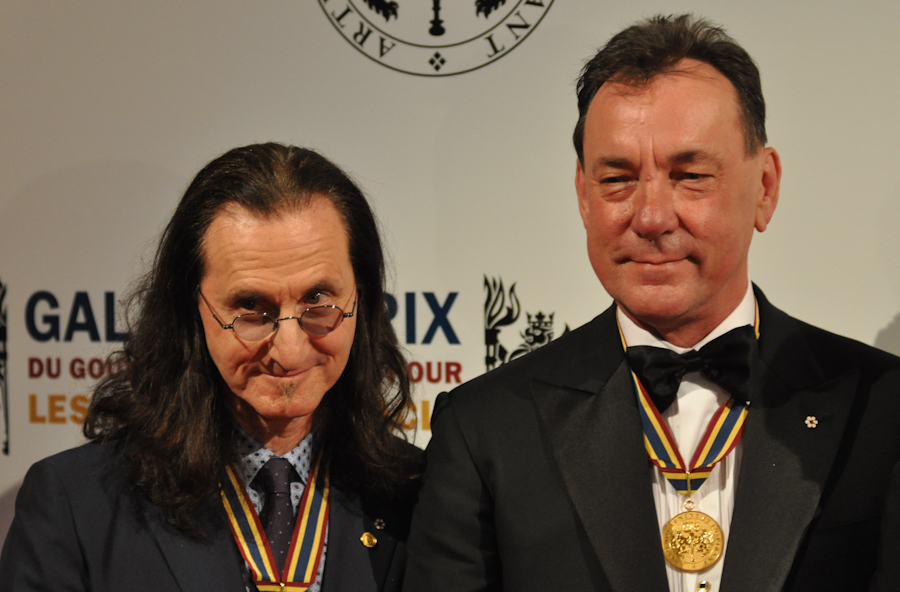 2012 Governor General Performing Arts Awards National Arts Centre - RUSH Geddy Lee, Neil Peart