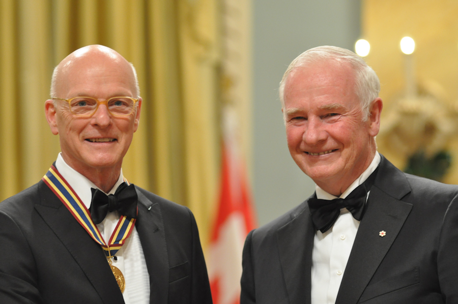 2012 Governor General Performing Arts Awards - Paul-Andre Fortier with Governor General David Johnston