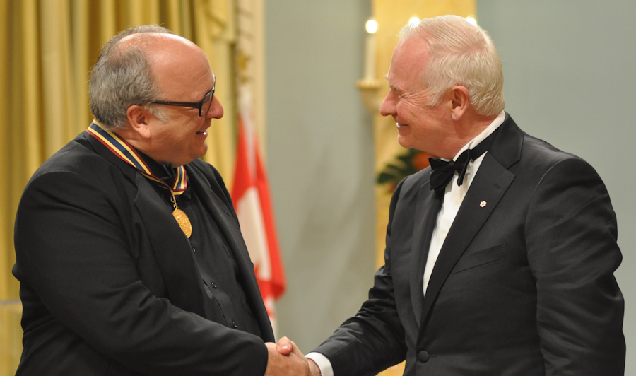 2012 Governor General Performing Arts Awards - Denis Marleau with Governor General David Johnston