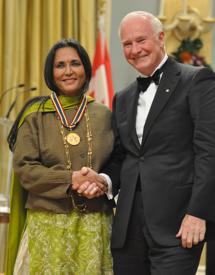 2012 Governor General Performing Arts Awards - Deepa Mehta with Governor General David Johnston