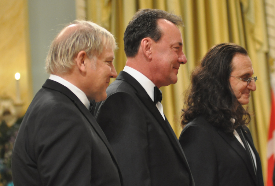 2012 Governor General Performing Arts Awards - RUSH Alex Lifeson, Neil Peart, Geddy Lee