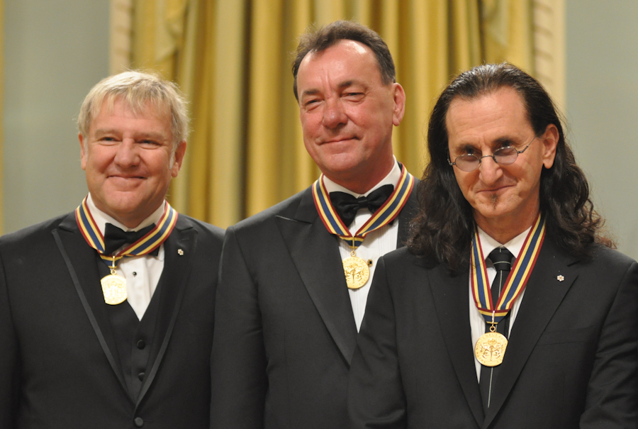 2012 Governor General Performing Arts Awards - RUSH Alex Lifeson, Neil Peart, Geddy Lee