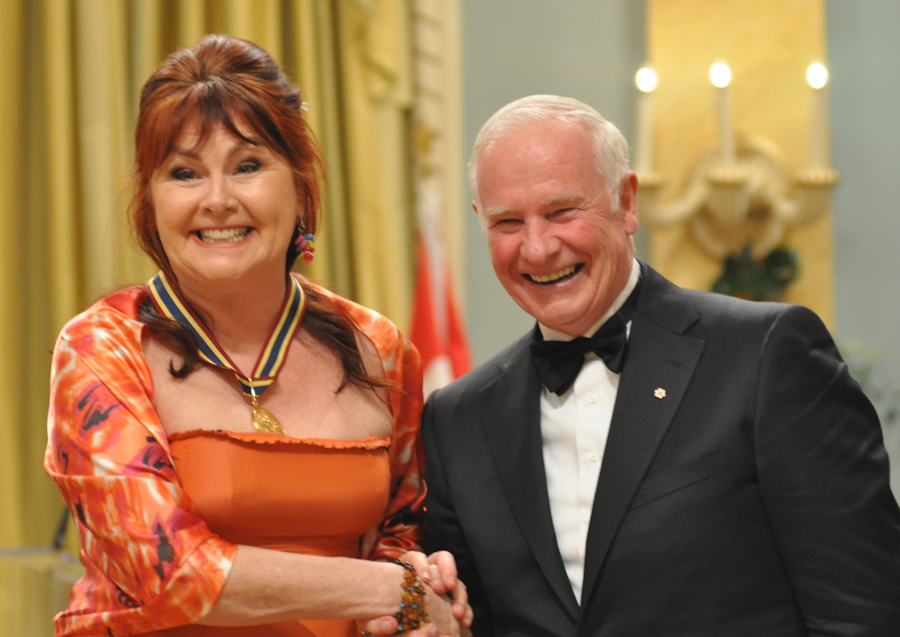 2012 Governor General Performing Arts Awards - Mary Walsh with Governor General David Johnston