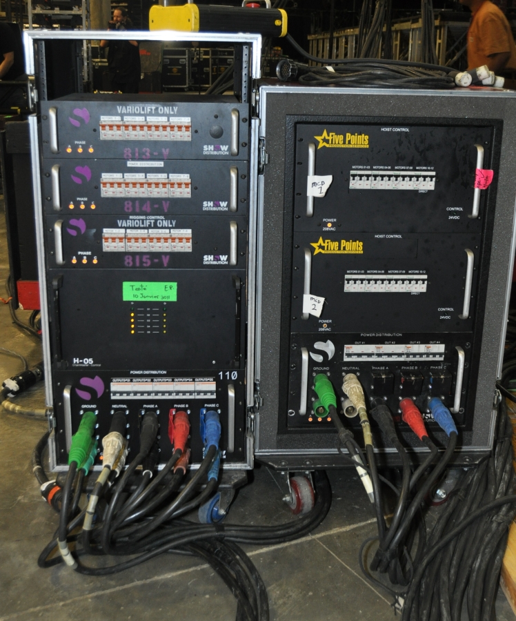 RUSH Time Machine Tour - Howard Ungerleider: Lighting Fixtures Power Boards