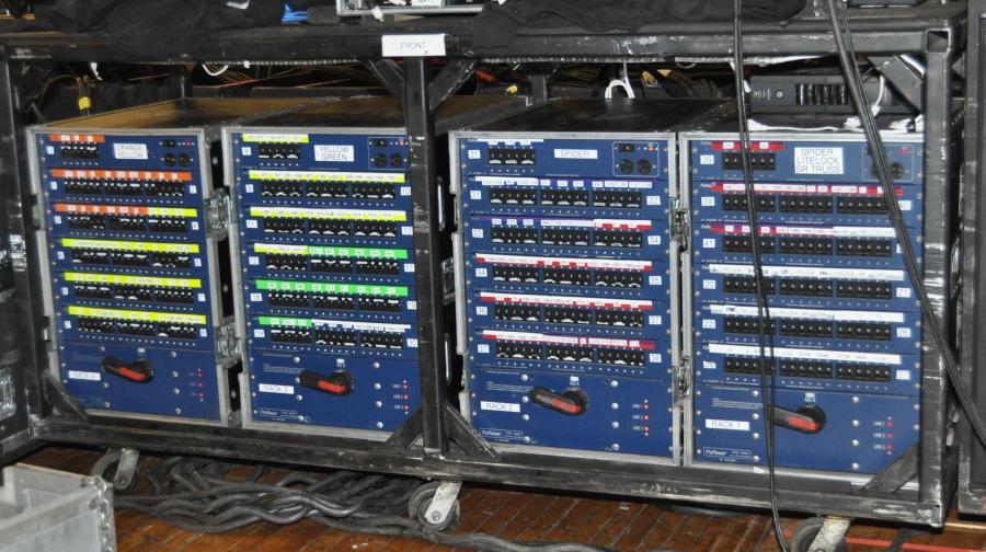 RUSH Time Machine Tour - Howard Ungerleider: Lighting Fixtures Power Boards