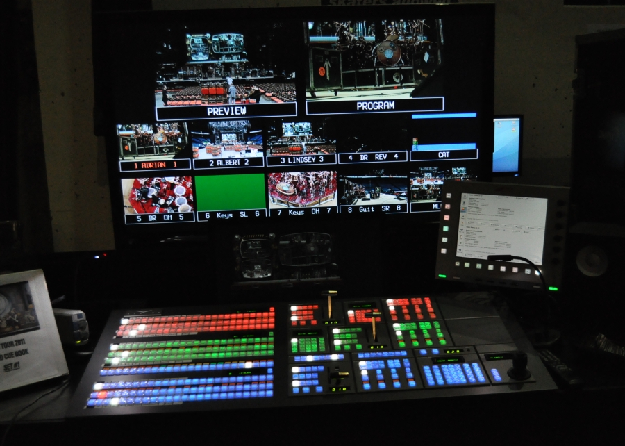 RUSH Time Machine Tour - Vision Video Control Board being tested..