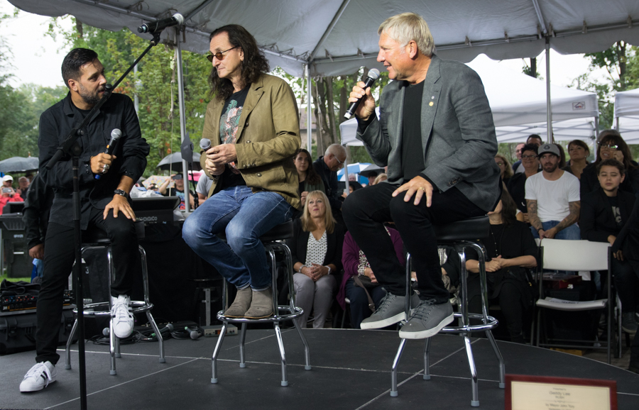 Lee Lifeson Art Park - George Stroumboulopoulos, Geddy Lee, Alex Lifeson