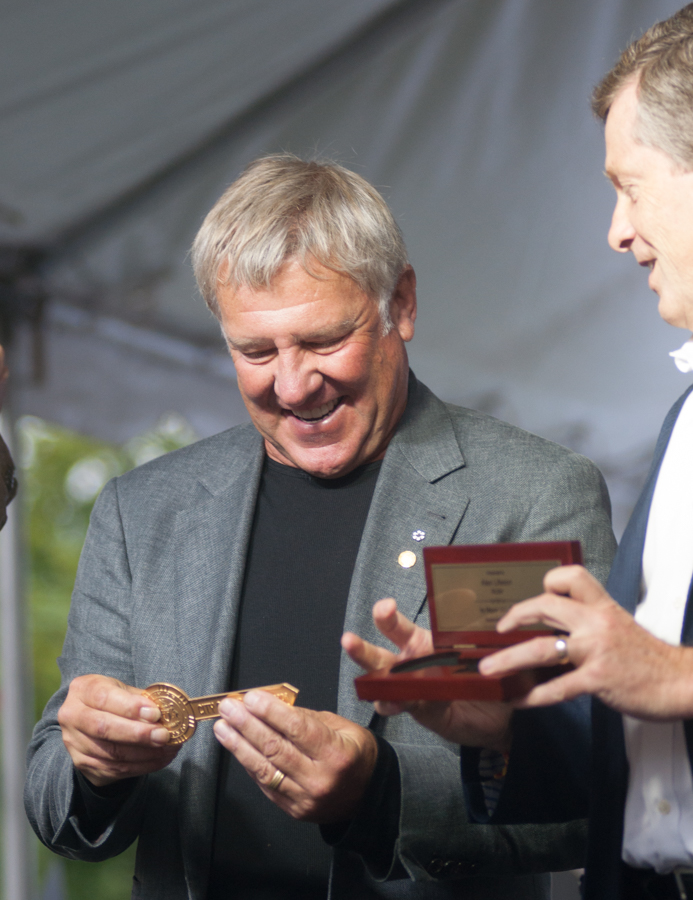 Lee Lifeson Art Park - Alex Lifeson receiving his key To The City